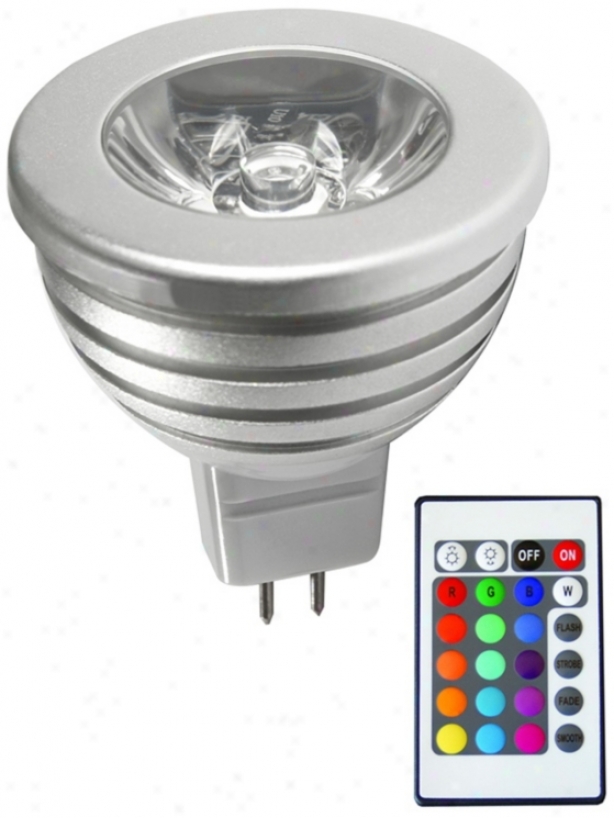 2 Watt Color Changing Mr16 Led Bulb With Remote (y8062-u1431)