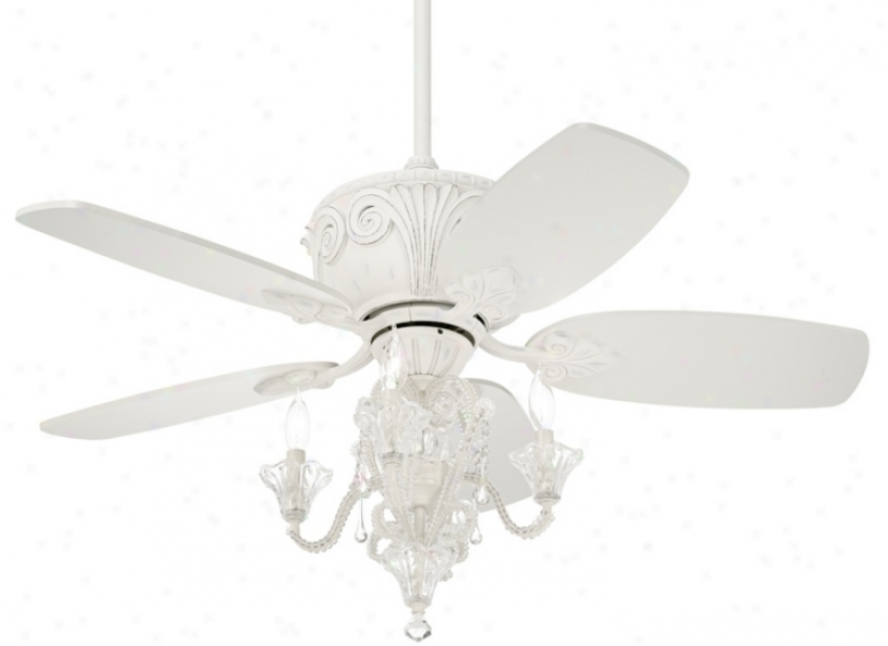 43" Casa Deville Antique White Ceiling Fan With Light (87534-45955-01464)