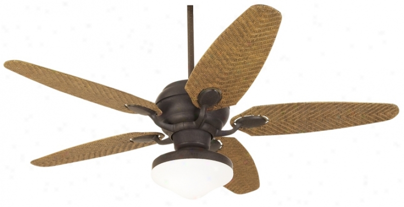 52" Casa Optima&#8482; Honey Rattan Ceiling Fan (86814-88828-83077)