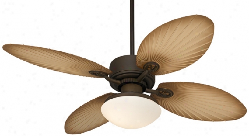 52" Casa Vieja Aerostat Palm Blades Outdoor Ceiling Fan (v0201-v0206-v0217)
