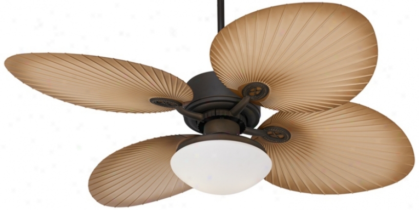 52" Casa Vieja Aerostat Wide Palm Blades Outdoo Ceiling Fan (v0201-v0205-v0217)