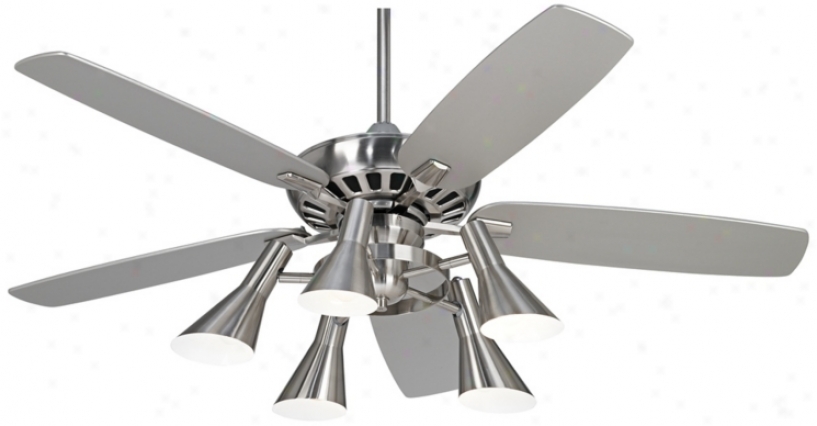 52" Casa Vieja Journey Nickel Light Kit Ceiling Fan (m2750-r1737)