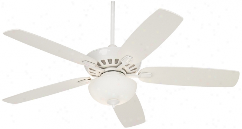 52" Journey White Ceiling Fan With Light Violin (m2748-m4828)