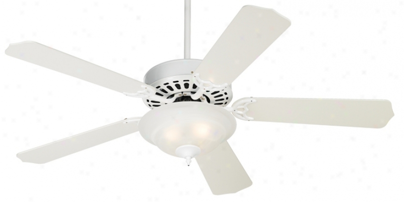 52" White Knight 3-light Kit Ceiling Fan (26847-08607)