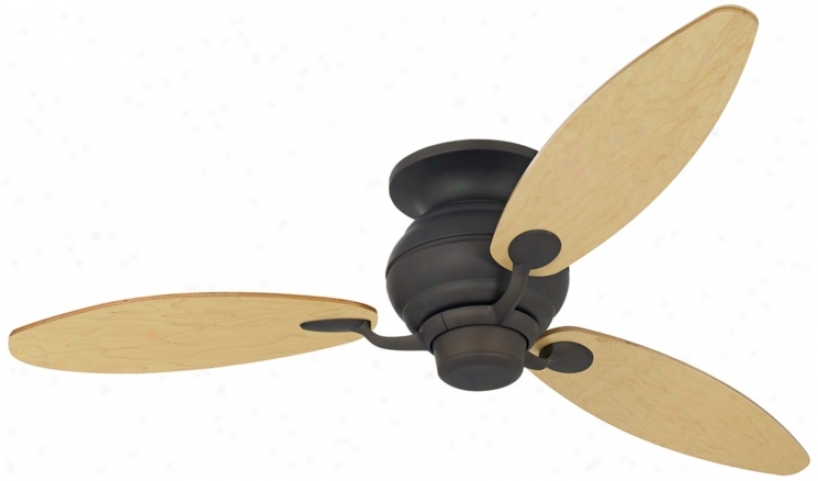 60" Spyder Bronze Light Maple Blades Hugger Ceiling Fan (r4216-t2682)