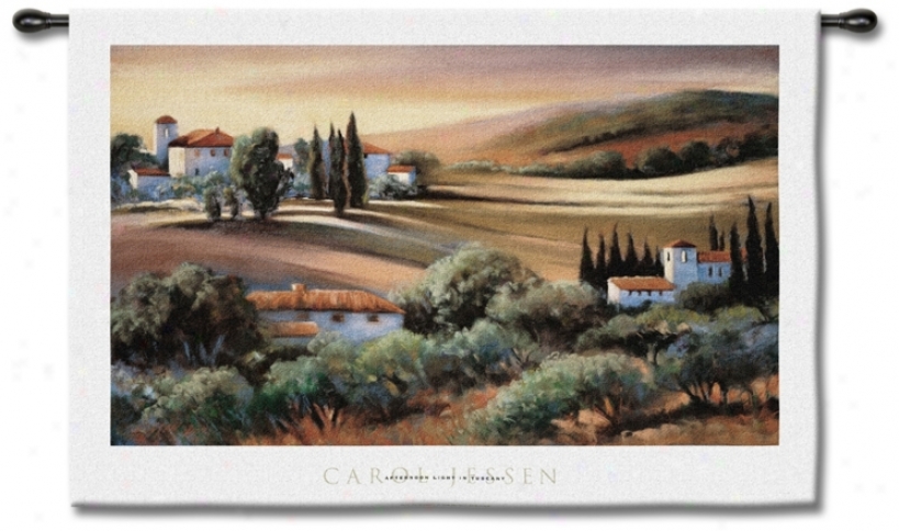 A Light In Tuscany 53" Wide Wall Tapestry (j8741)