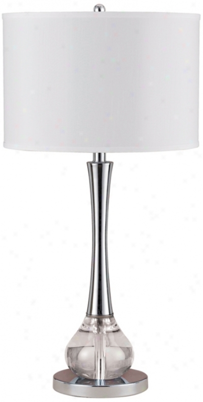 Abaco Crystal And Metal Table Lamp (n4573)