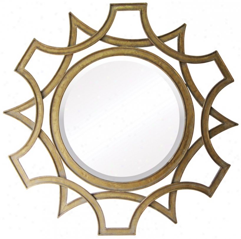 Abberley 40" High Malden Gold Wall Mirror (x7146)