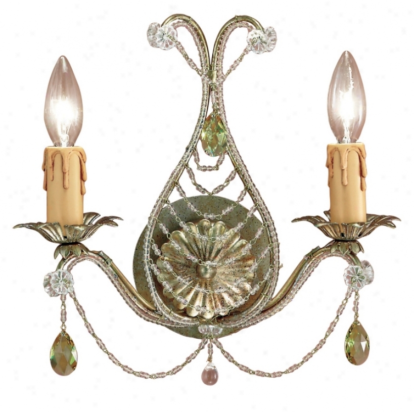 Abigail Gold 12" High Two Light Wall Sconce (g6508)