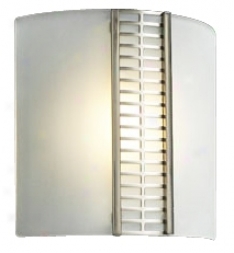 Acid Cold manner Glass Deco 8 1/2" High Ada Wall Sconce (h4096)