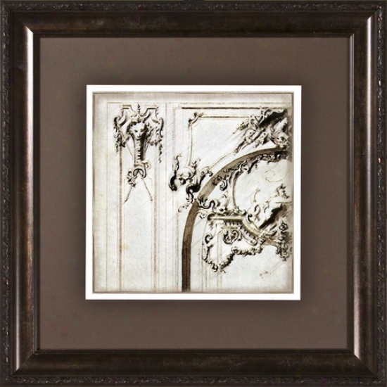 Archway Detaols Ii Print When exposed to Glass 19 1/2" Square Walll Art (h1909)