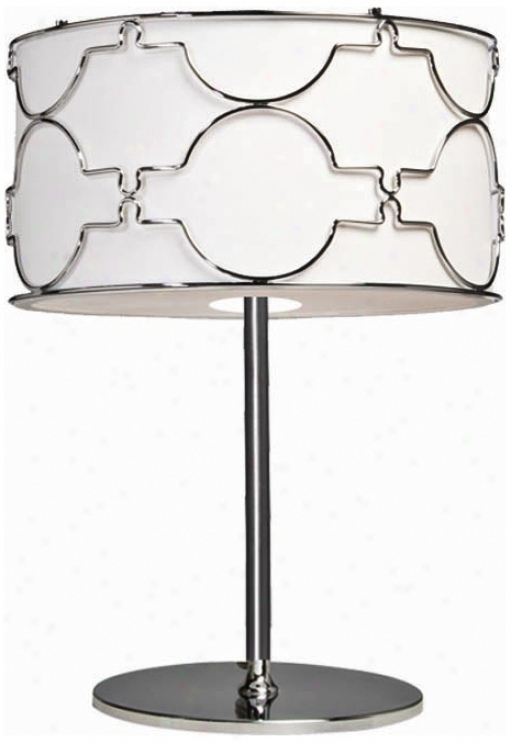 Artcraft Morocco Chrome Table Lamp (w5726)