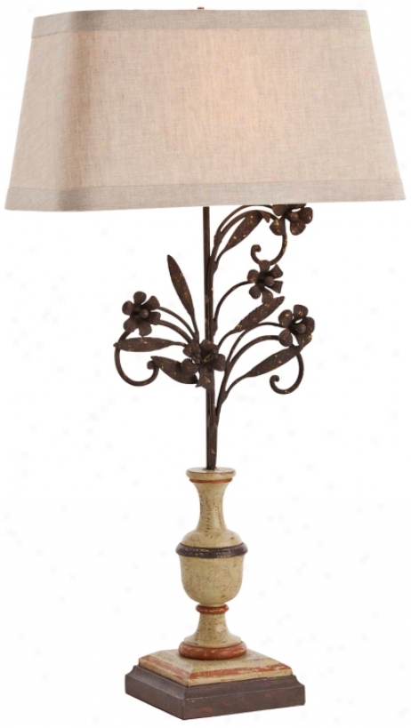 Arteriors Home La Rochelle Wood Buffet Lamp (v5049)