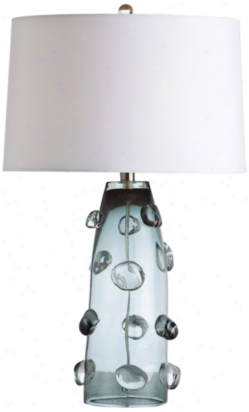 Arteriors Home Poppy Tall Gray Glass Table Lamp (v5097)
