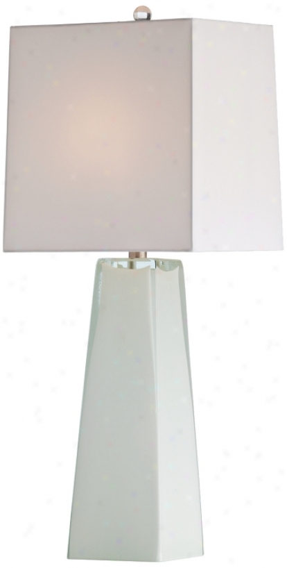 Arteriors Home Roma White Cased Glass Table Lamp (v5088)