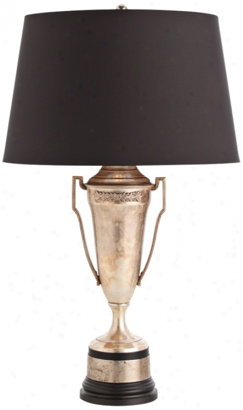Arteriors Home Sampson Triphy Antique Silver Table Lamp (v5069)