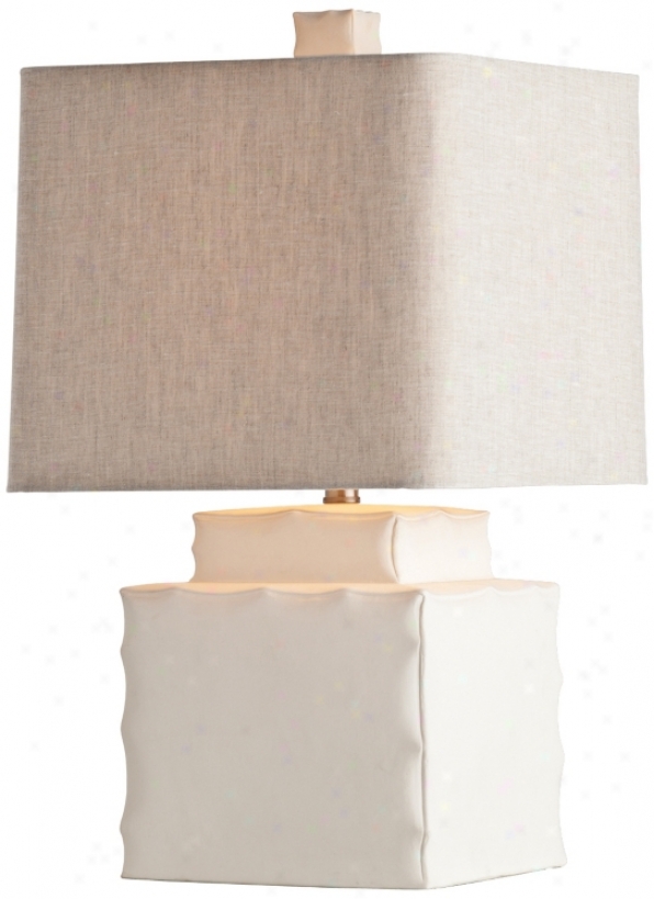 Art3riors Home Thorpe Porcelain White Index Lamp (v5122)