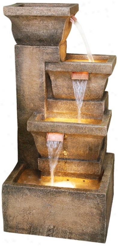 Ashboro Lighted Indoor-outdoor Water Fountain (k5050)
