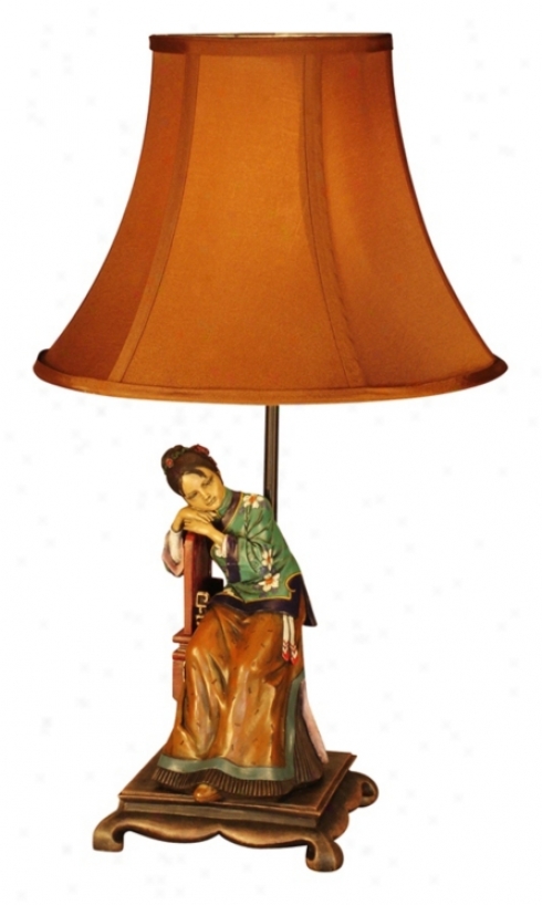 Asian Woman Table Lamp (f6371)