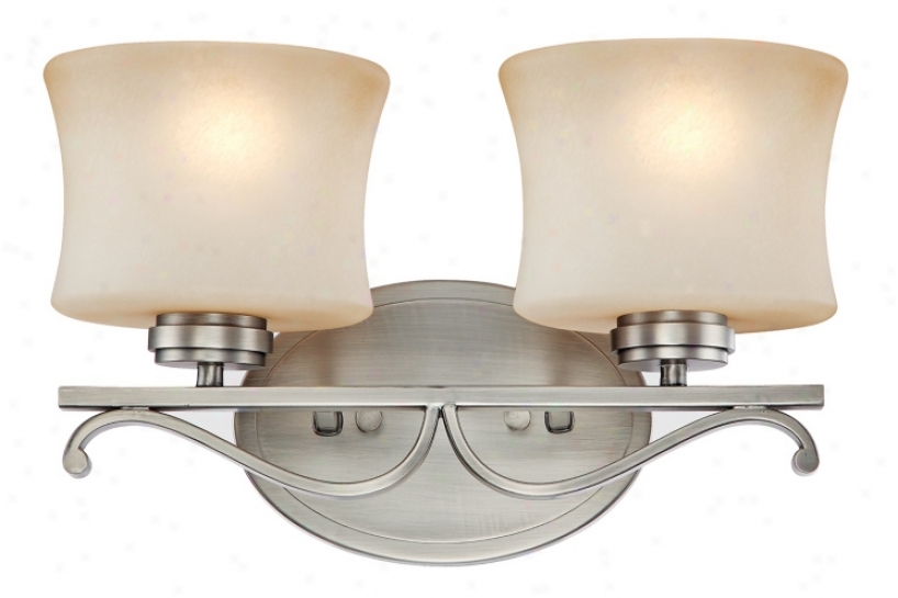 Aube Collection Pewter 41 1/2" Wide Bsthroom Light Fixtur3 (02564)