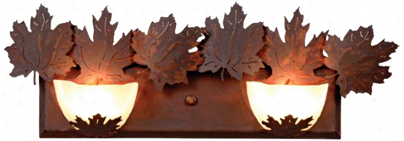 Avalanche Collection Maple 24" Wide Bathroom Light Fixture (j0495)