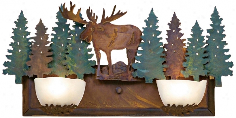 Avalanche Collection Moose 24" Wide Bathroom Light Fixture (j0494)