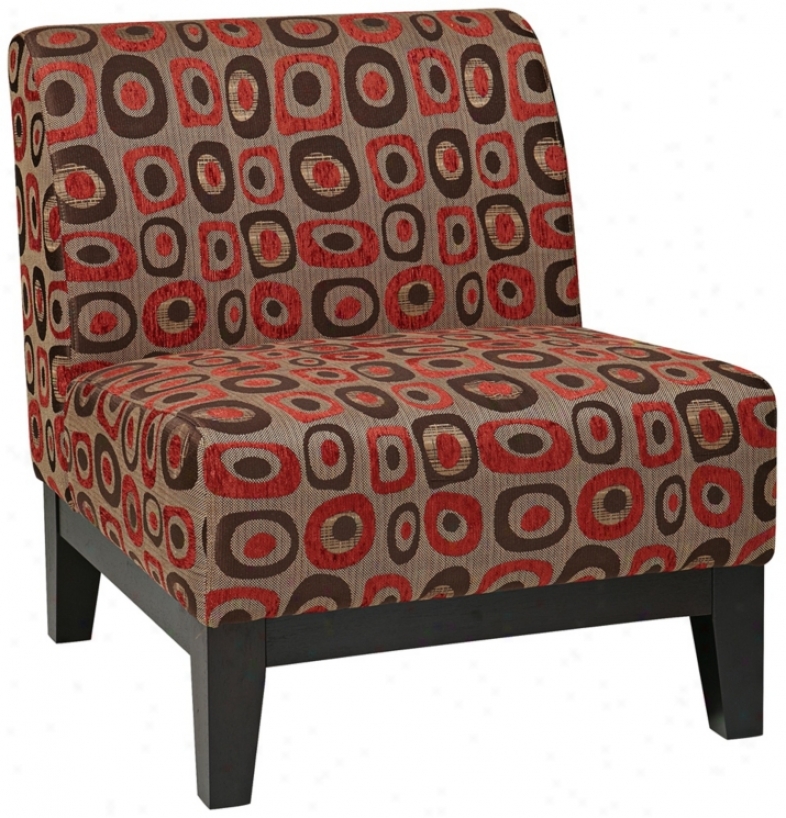 Ave Six&#174; Glen Twiilight Red Chair (x8189)
