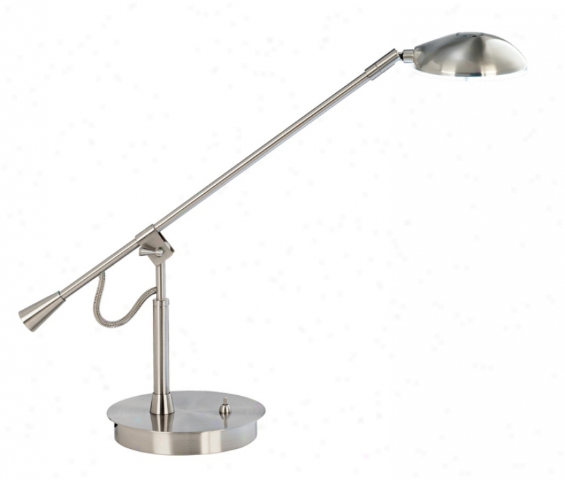 Balance Arm Brushed Nickel Led Desk Lamp (79101)