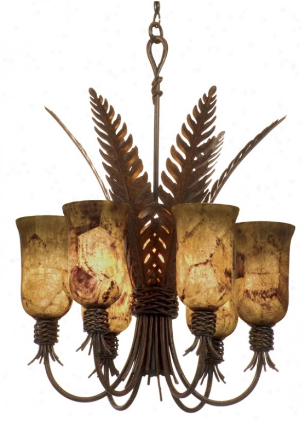 Bari Collection Tortoise Shell Finish 8-light Chandelier (64371)