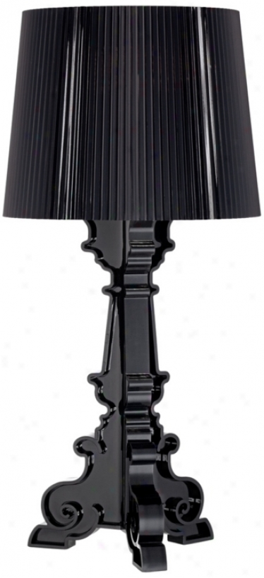 Baroque Black Acrylic Table Lamp (x4363)