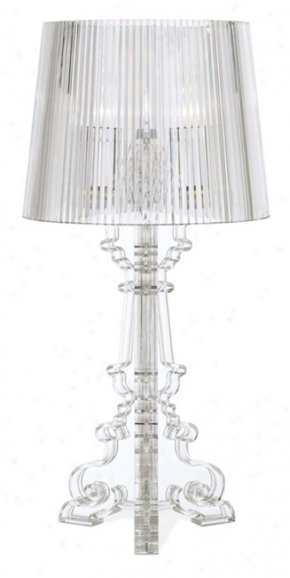 Baroque Clear Acrylic Table Lamp (97645)