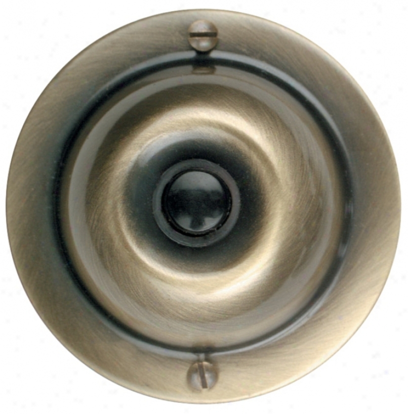 Basic Series Antique Brass 2 1/4" Rounr Doorbell Button (k6288)