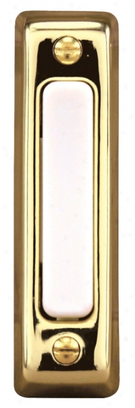 Basic Series Polished Brass Dooorbell Button (k6273)