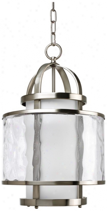 Bay Court Collection Nickel 11 3/4" Wide Pendant Light (r7959)