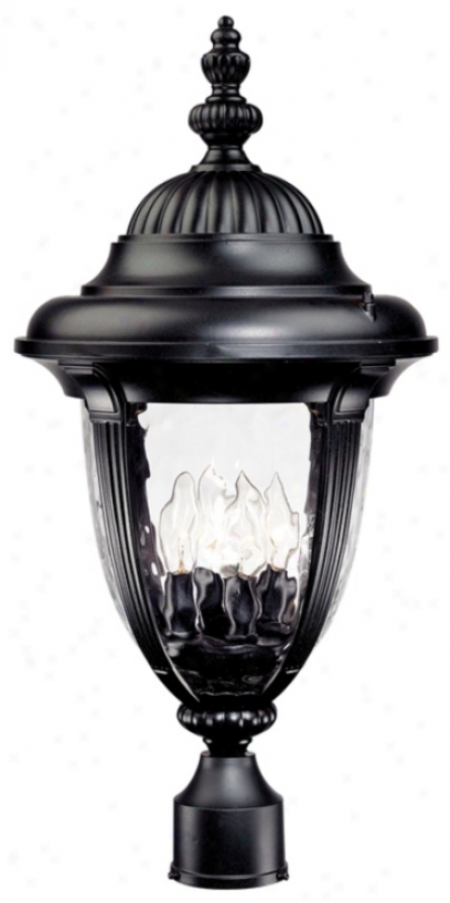Bellagio Collection 24 1/2" High Black Outdoor Post Light (49274)