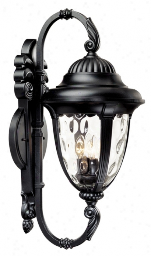 Bellagio&#8482; 27 1/2" High Black Outdoor Wall Light (49275)