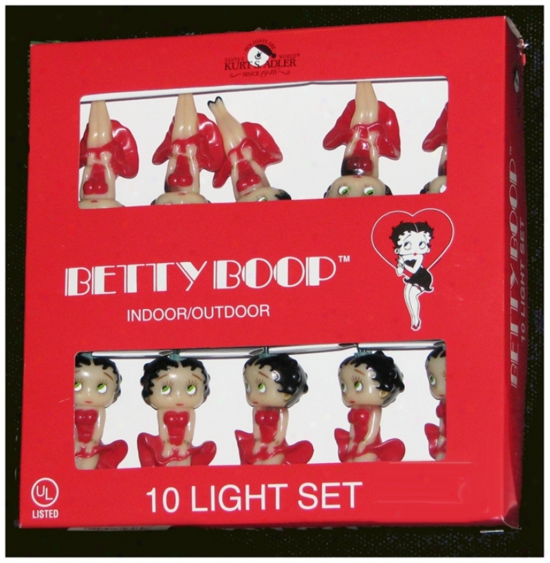 Betty Boop 10-light String Of Party Livhts (n6342)