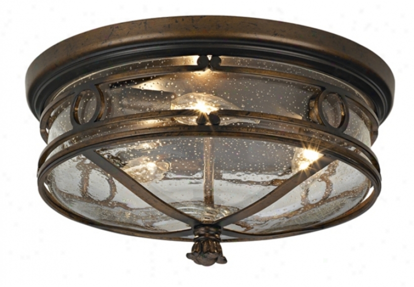 Beverly Drive 14" Spacious Indoor - Outdoor Ceiling Light (69995)