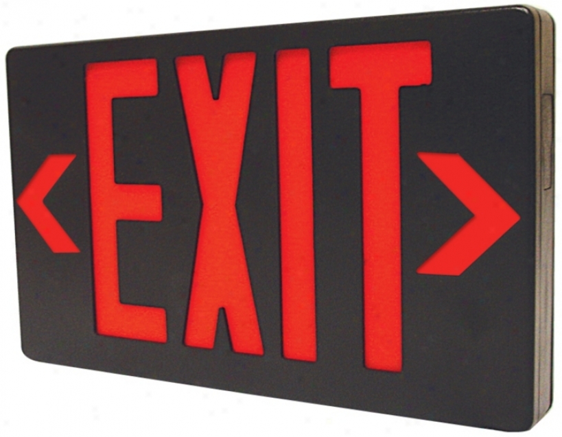 Black With Red Ac Only Led Decease Sign (44228)