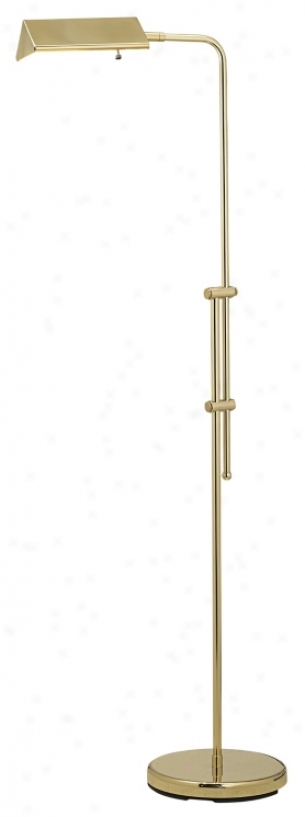 Brass Finish Pharmacy Floor Lamp (08600)