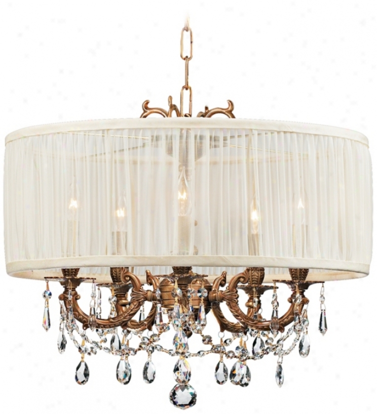 Brentwood Collectiob Aged Brass 5-light Crystal Chandelier (k4940)