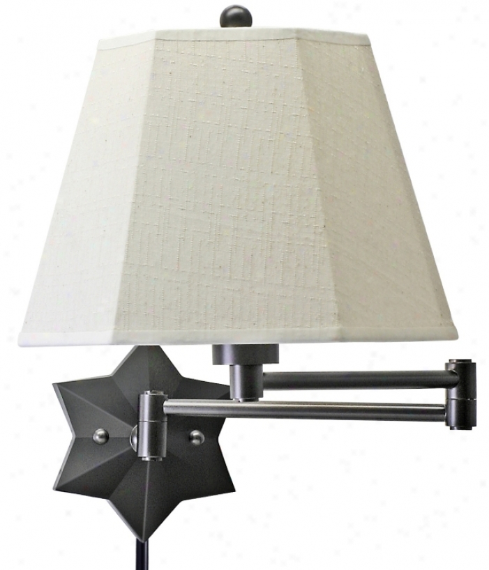 Bronze Star Of The Show Plug-in Swing Arm Wall Lamp (39867)
