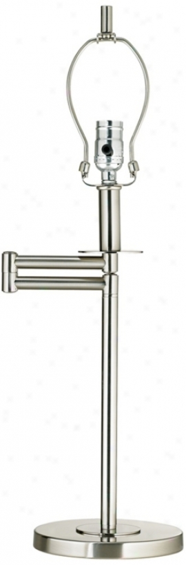 Brushed Nickel Swing Arm Desk Lamp (41253)