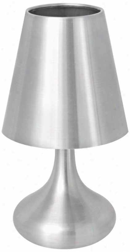 Brushed Silver Genie Touch Desk Lamp (u9707)