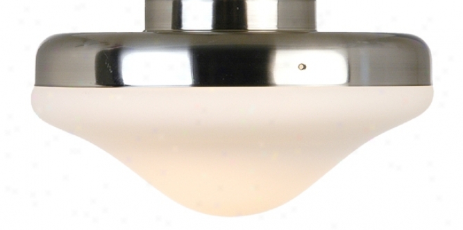 Brushed Steel Pull-chain Ceiling Fan Light Kit (83051)