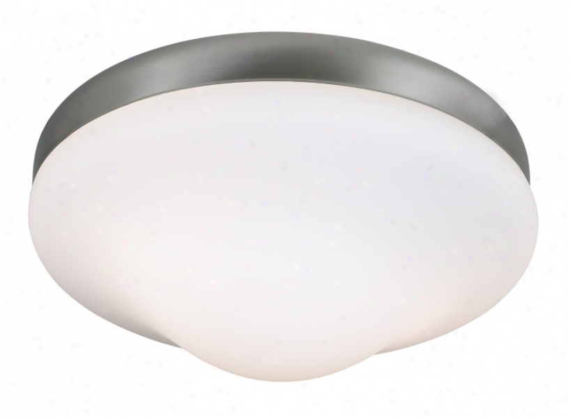 Brushed Steel Remote Direct Ceiling Fan Light Kit (59115)