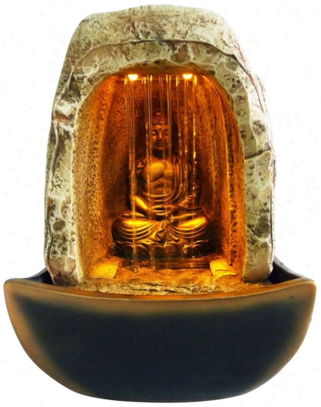 Buddha Waterfall Led Table Fountain (x3721)