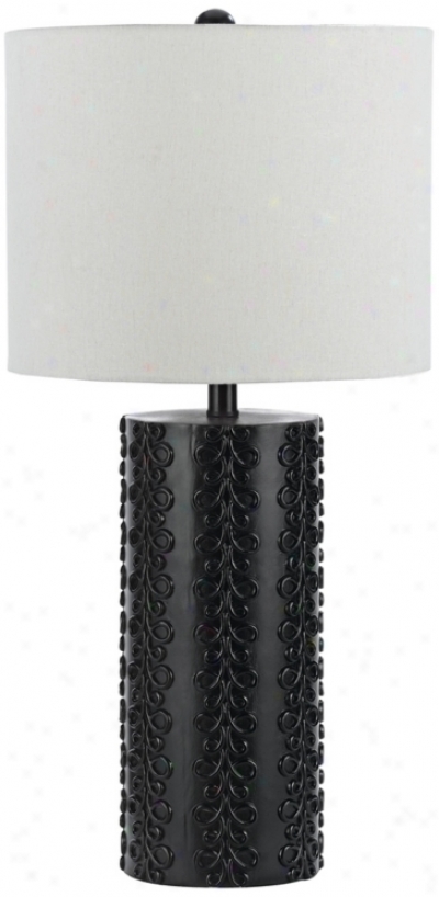 Candice Olso Loopy Black Table Lamp (v9844)