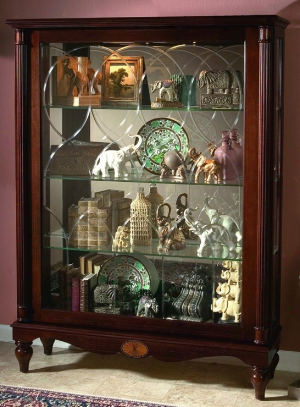 Cardigan Mantel Curio Cabinet (w2830)