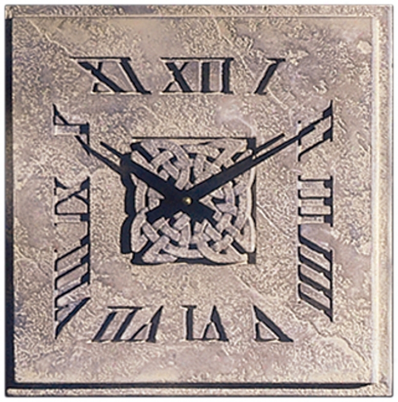 Celtic Knot 14" Wide Battery Powered Square Wall Clock (m0285)